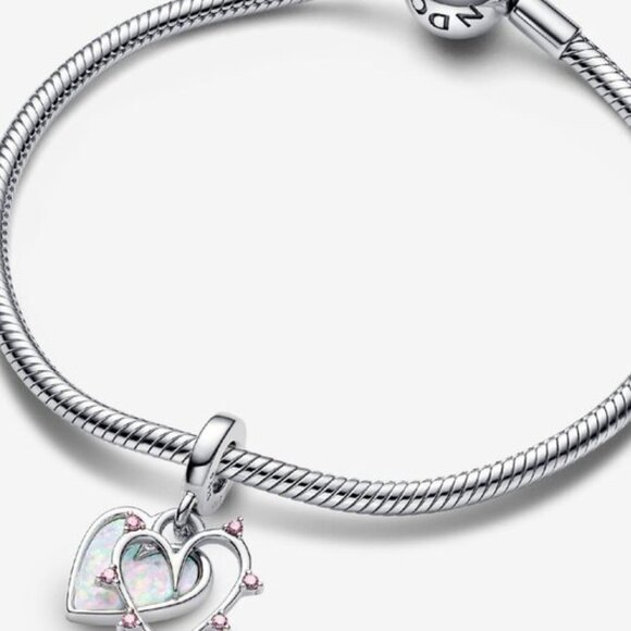 Pandora Friendship Opalescent Double Dangle Charm - Picture 3 of 5
